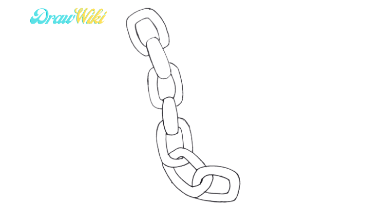 Chains Drawing - How To Draw Chains Step By Step