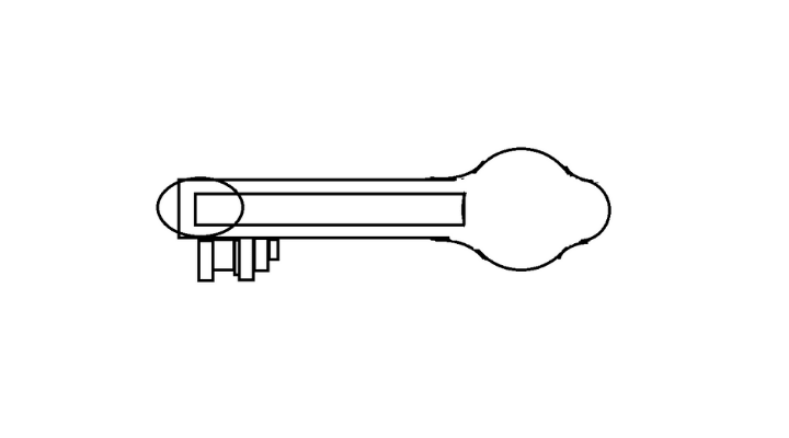 How To Draw a Key step 10