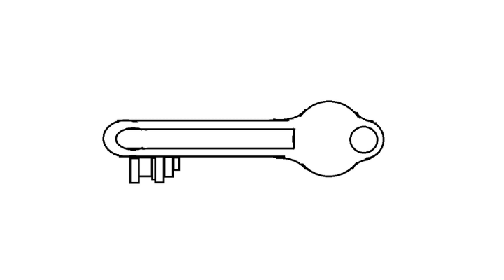 How To Draw a Key step 13