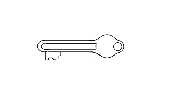 How To Draw a Key step 14