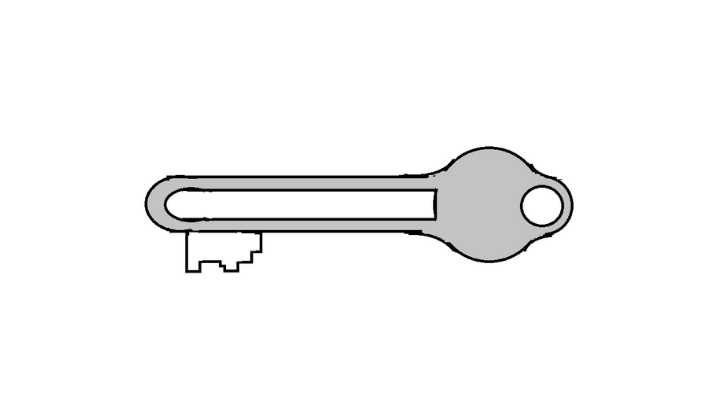 How To Draw a Key step 15