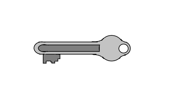 How To Draw a Key step 16