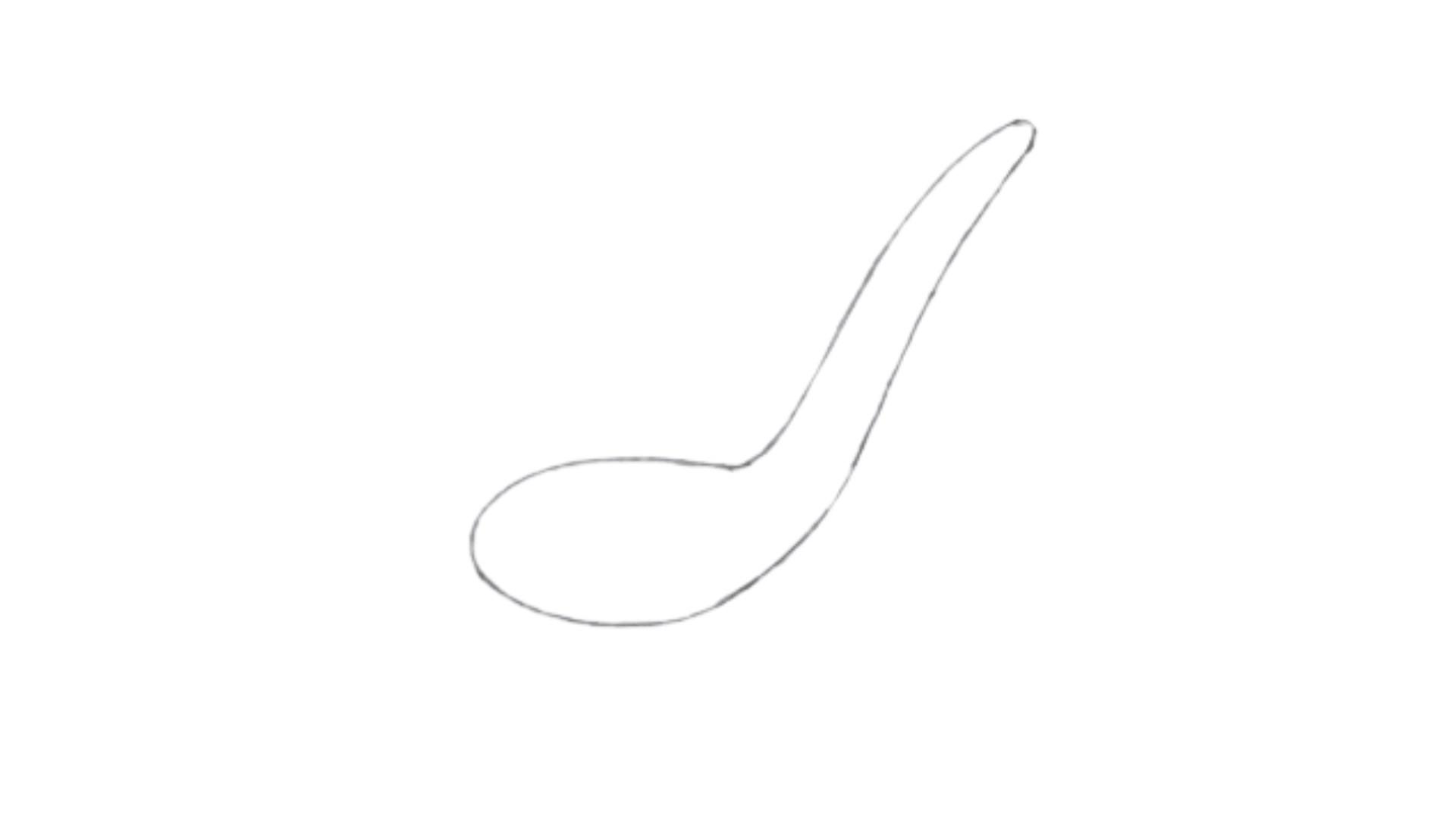 How To Draw Spoon Step 2