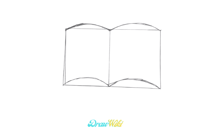 How to Draw an Open Book step by step easy 