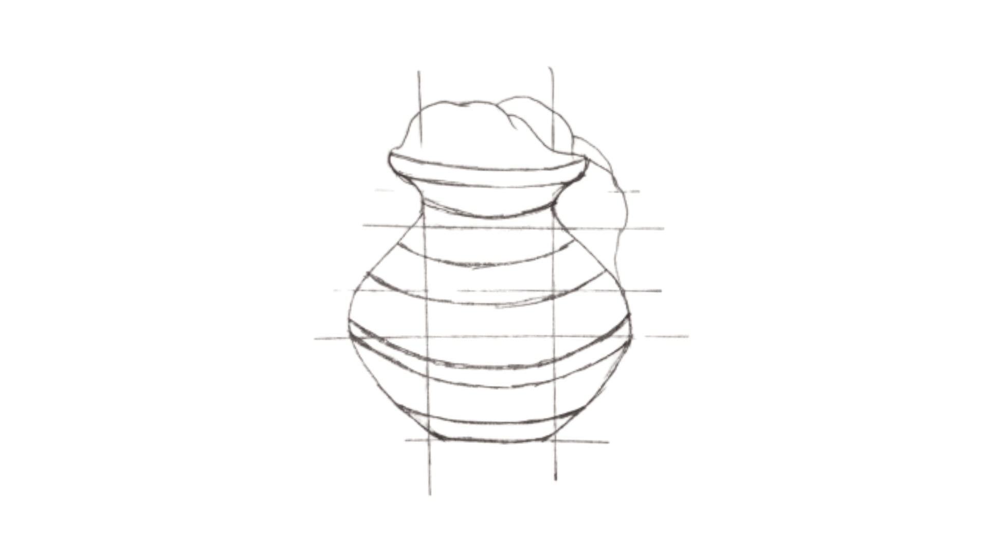 Pongal pot drawing step 5