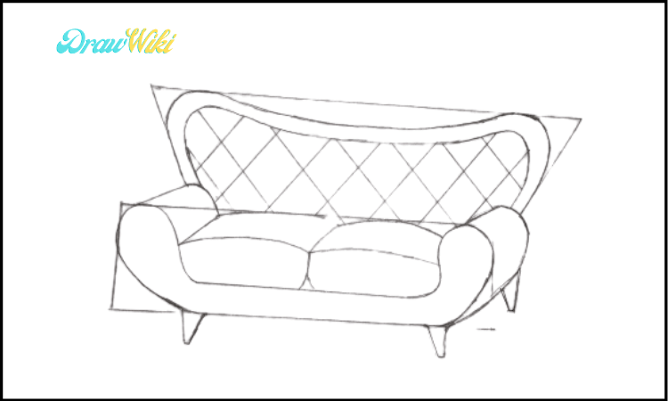 Couch Drawing step 5