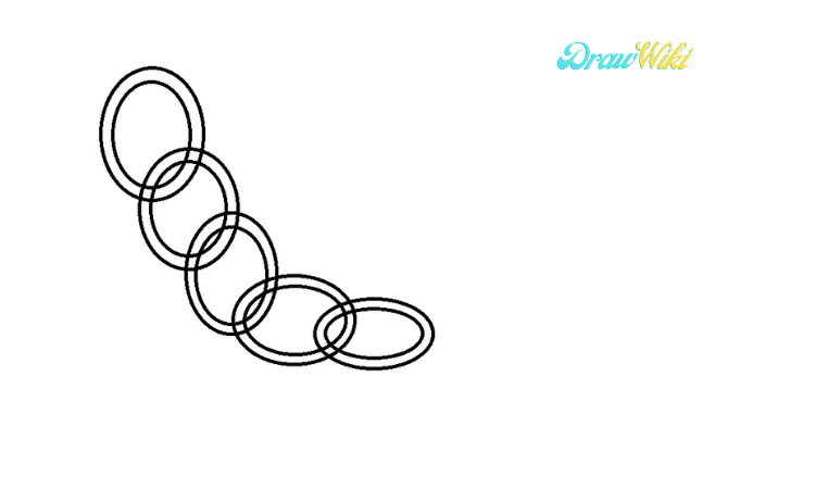 Chains Drawing - How To Draw Chains Step By Step