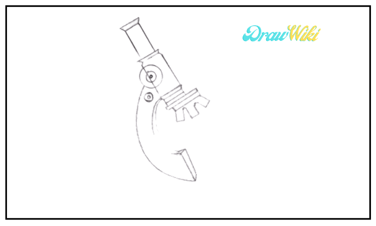 draw a microscope step 5