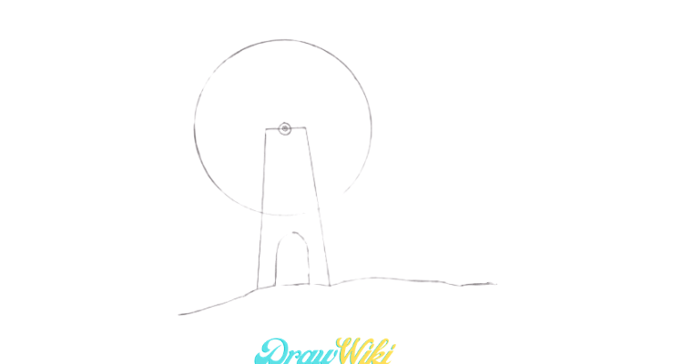 How To Draw a Windmill Step 6