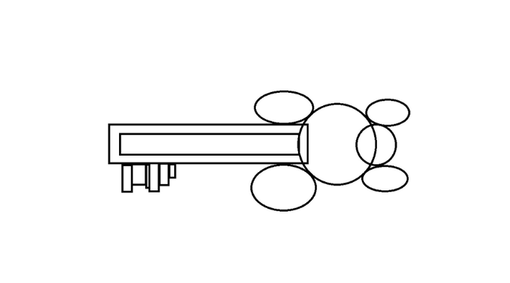 How To Draw a Key step 7