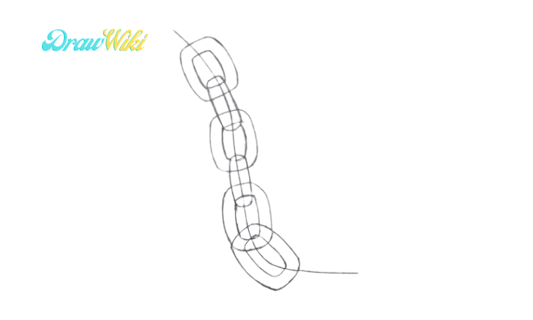 Chains Drawing - How To Draw Chains Step By Step