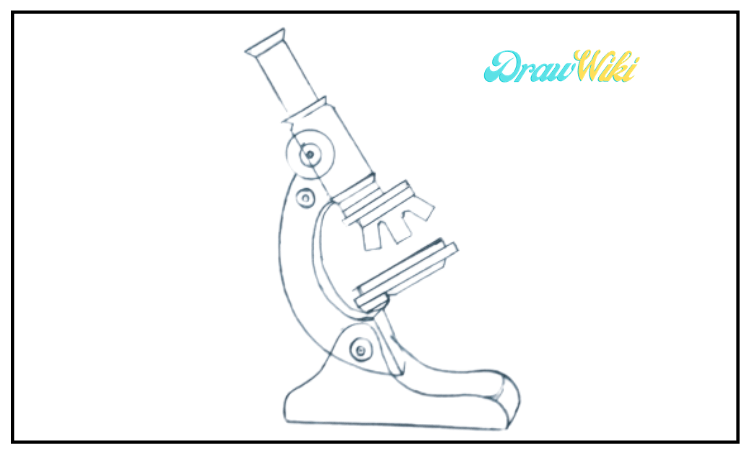 draw a microscope step 8