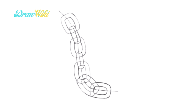 Chains Drawing - How To Draw Chains Step By Step