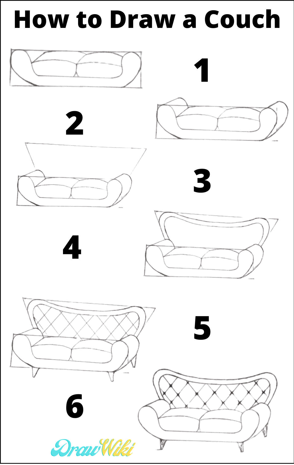 How to Draw a Couch