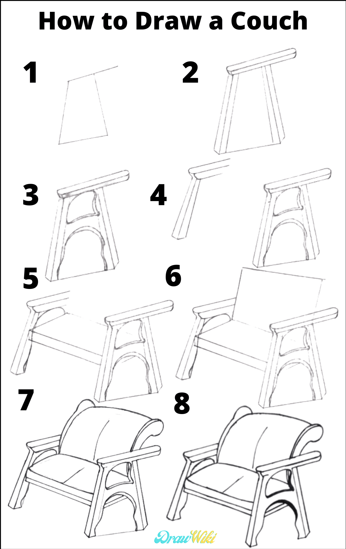 How to Draw a Couch 