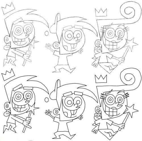How to Draw Cosmo and Friends Step 6