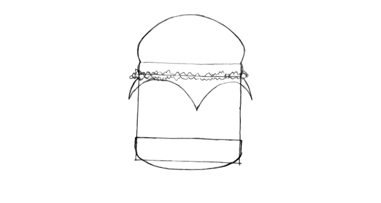 How to Draw a Burger Step 4