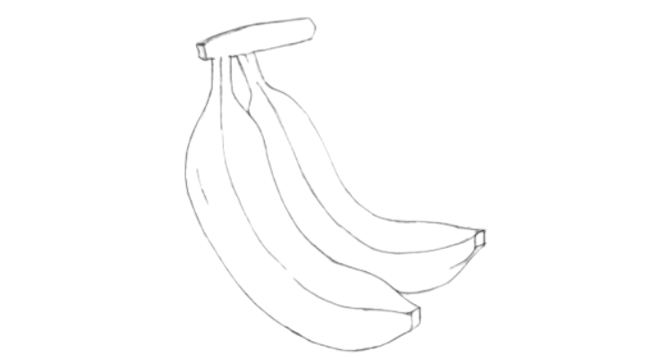 How to draw a banana step 6