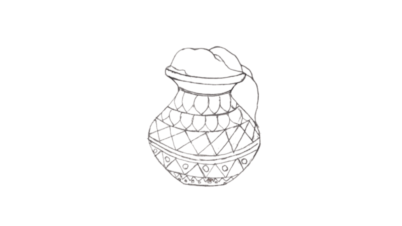 How To Draw Pongal Pot Easily Step By Step » Drawwiki