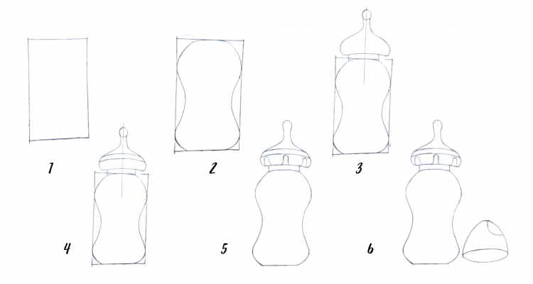 How to Draw a Baby Bottle