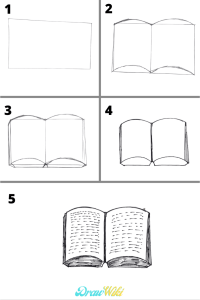 How To Draw a Book Step By Step Easy Guides - Drawwiki