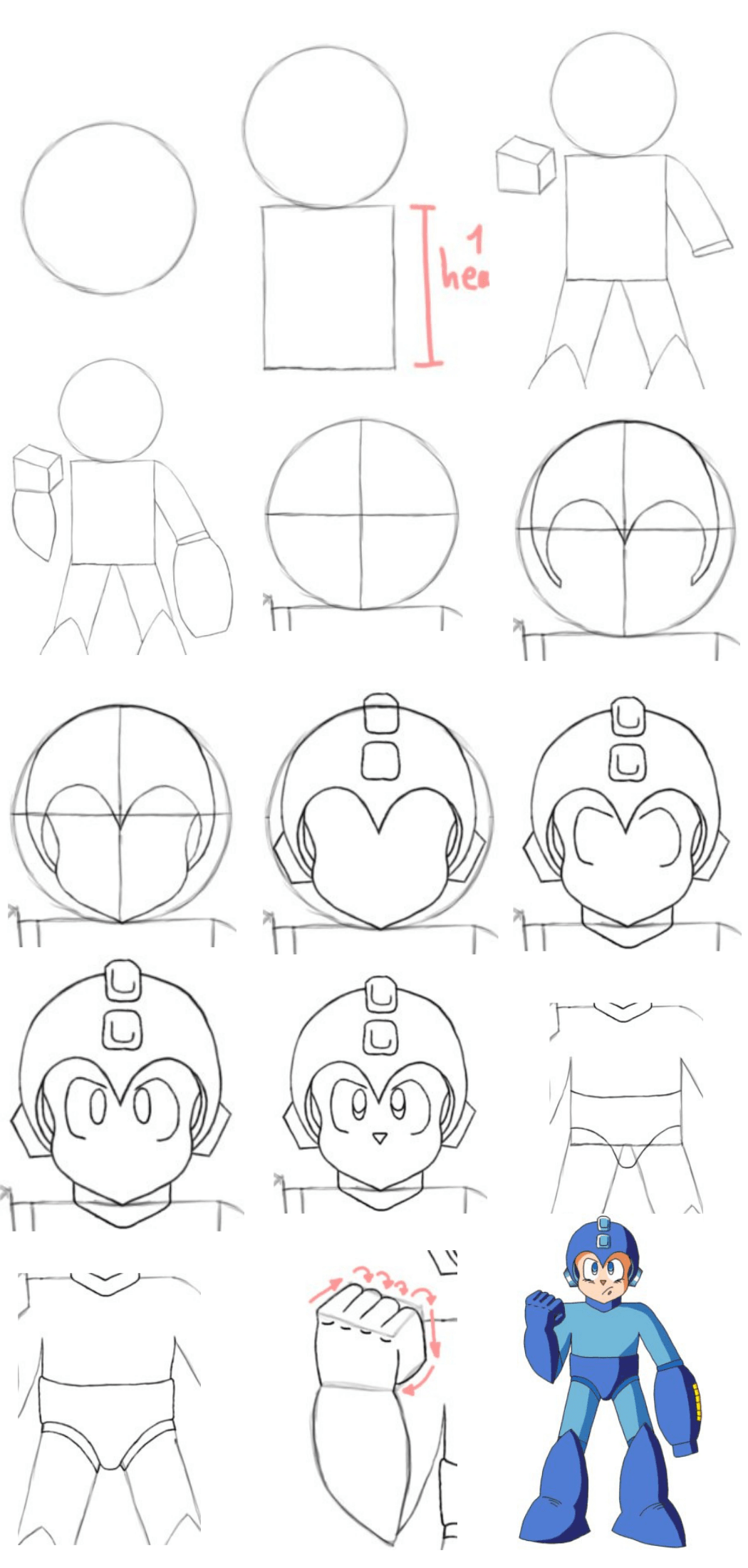 How To Draw Megaman