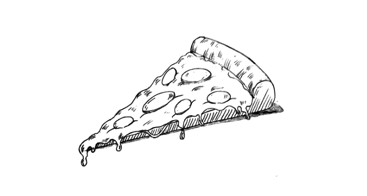 pizza drawing, Step 7 
