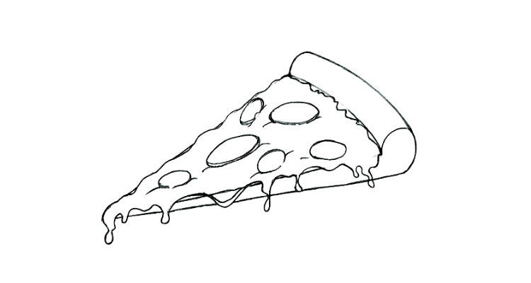 pizza drawing, Step 6