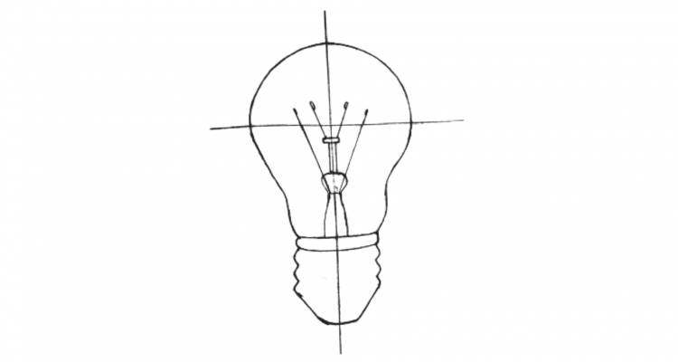 How to Draw a Light Bulb step 8