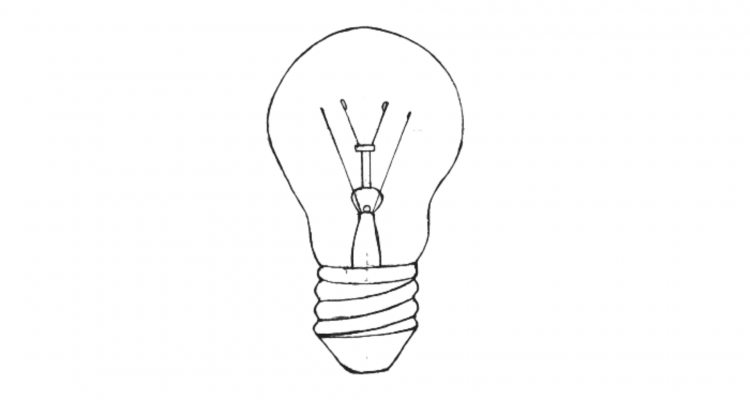 How to Draw a Light Bulb step 9