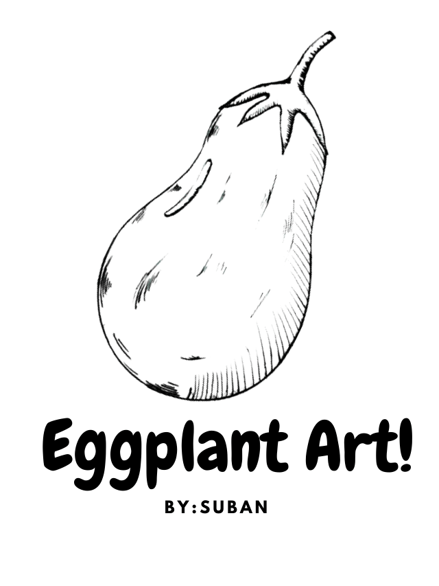 How to draw a  Brinjal or Eggplant